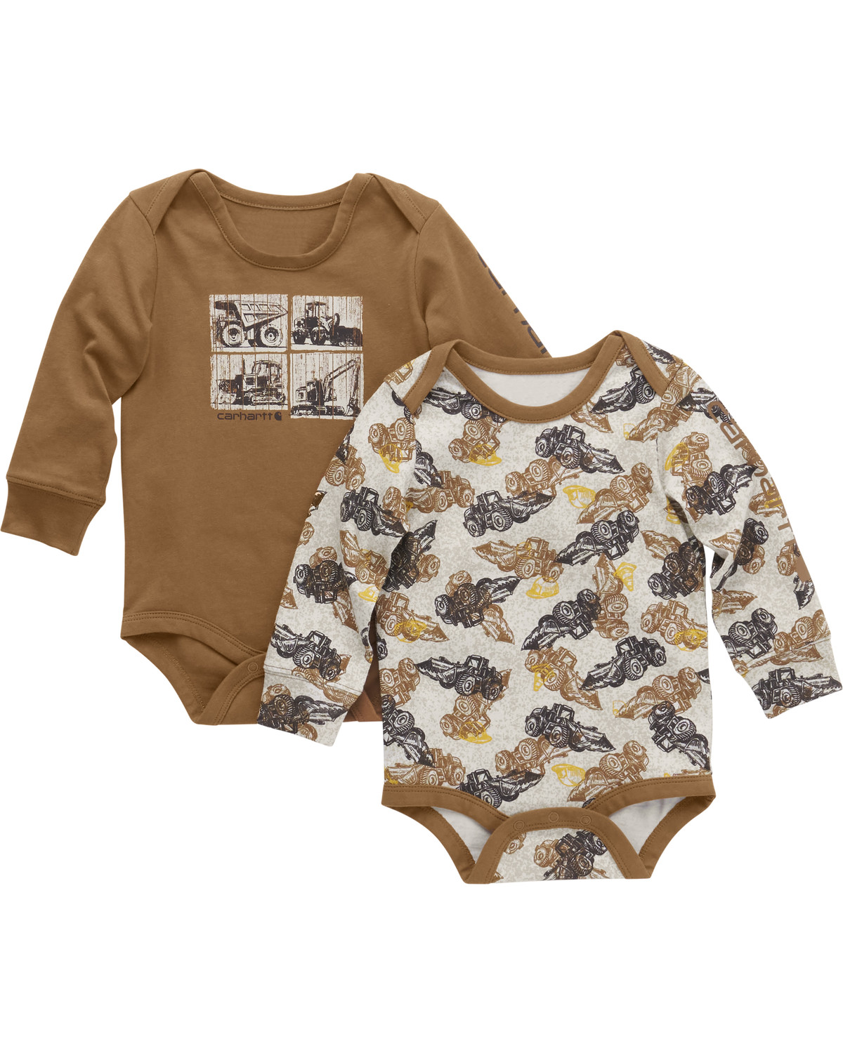 Carhartt Infant Boys' Printed Long Sleeve Pocket Onesie Set - 2 Piece