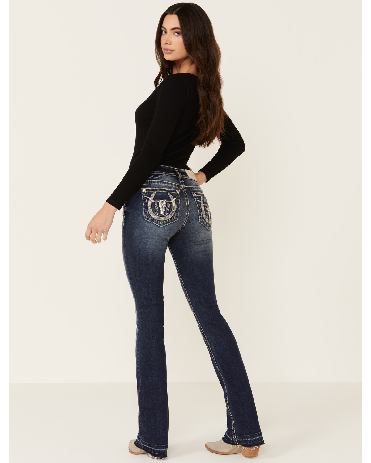 Miss me horseshoe jeans clearance