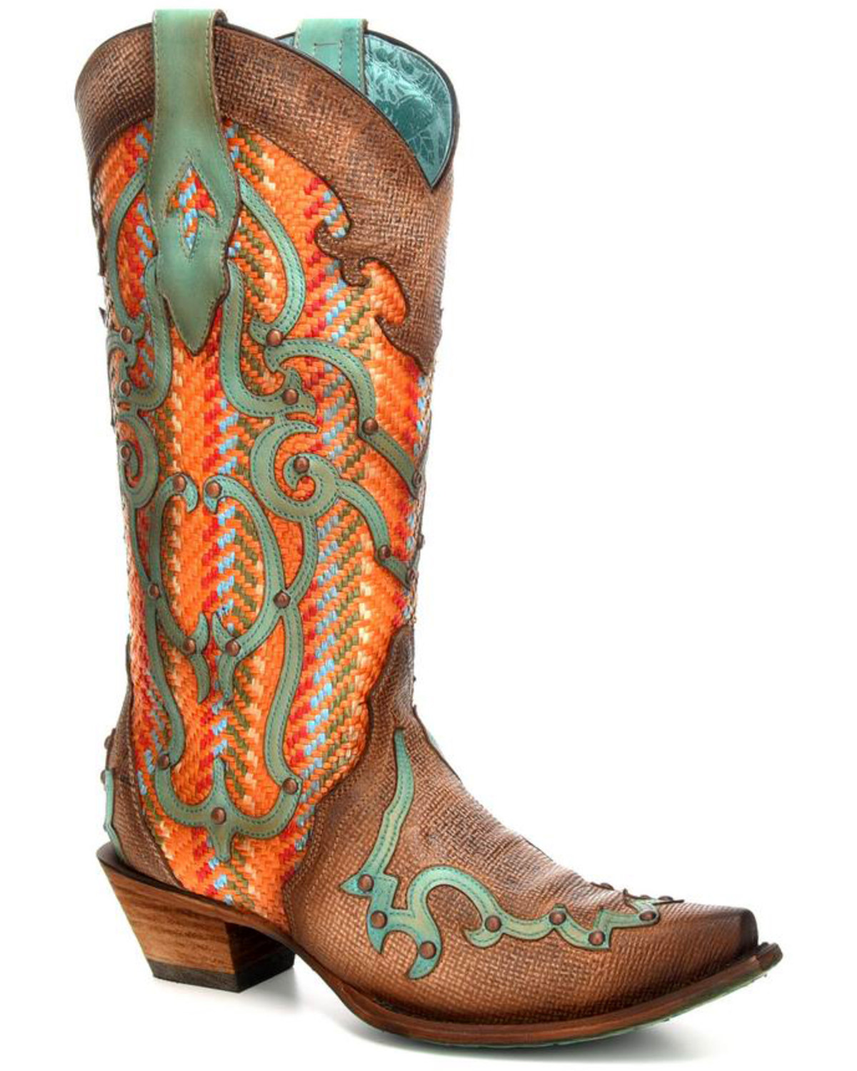 turquoise boots womens