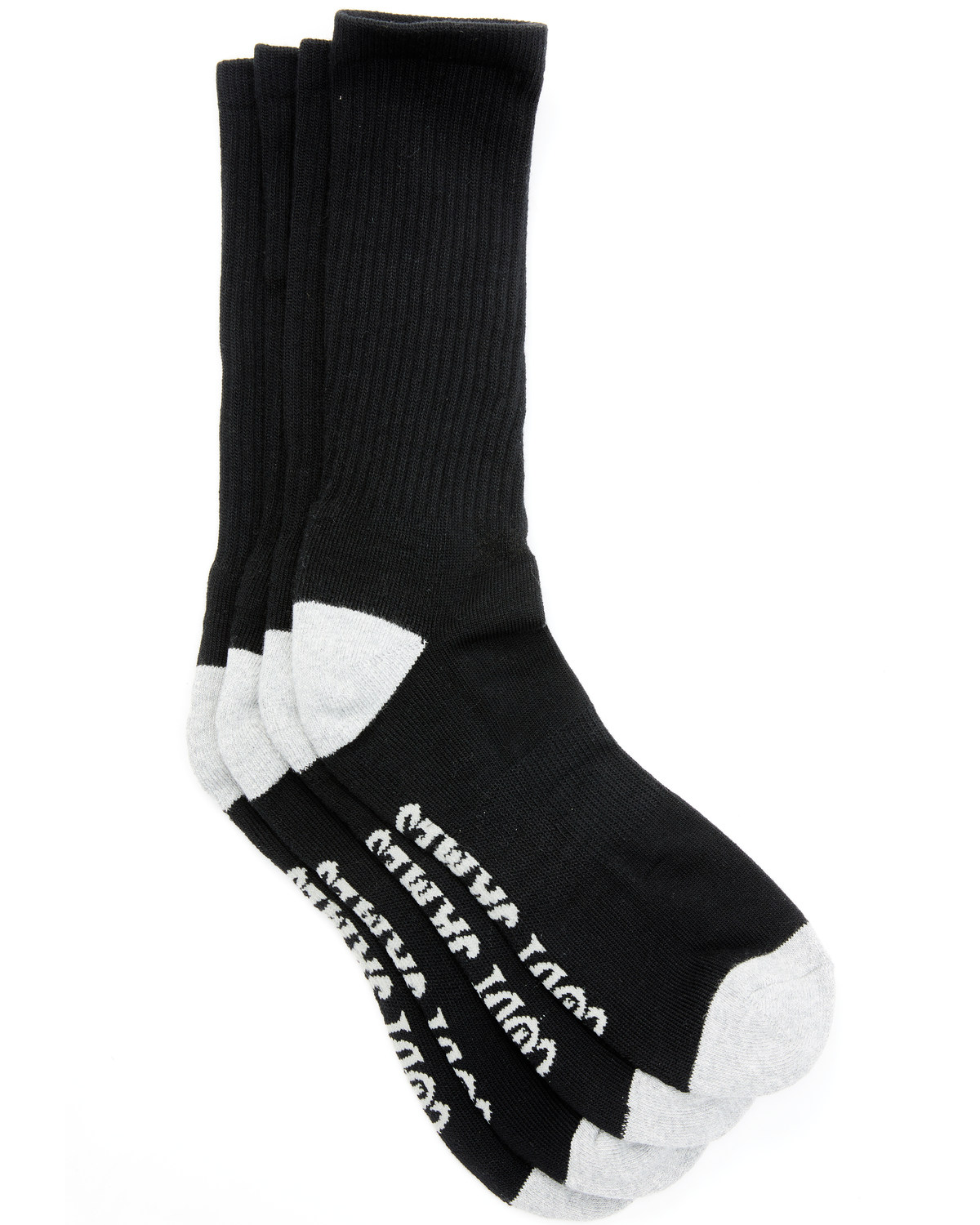 Cody James Men's Crew Socks With Moisture Management - 2 Pack