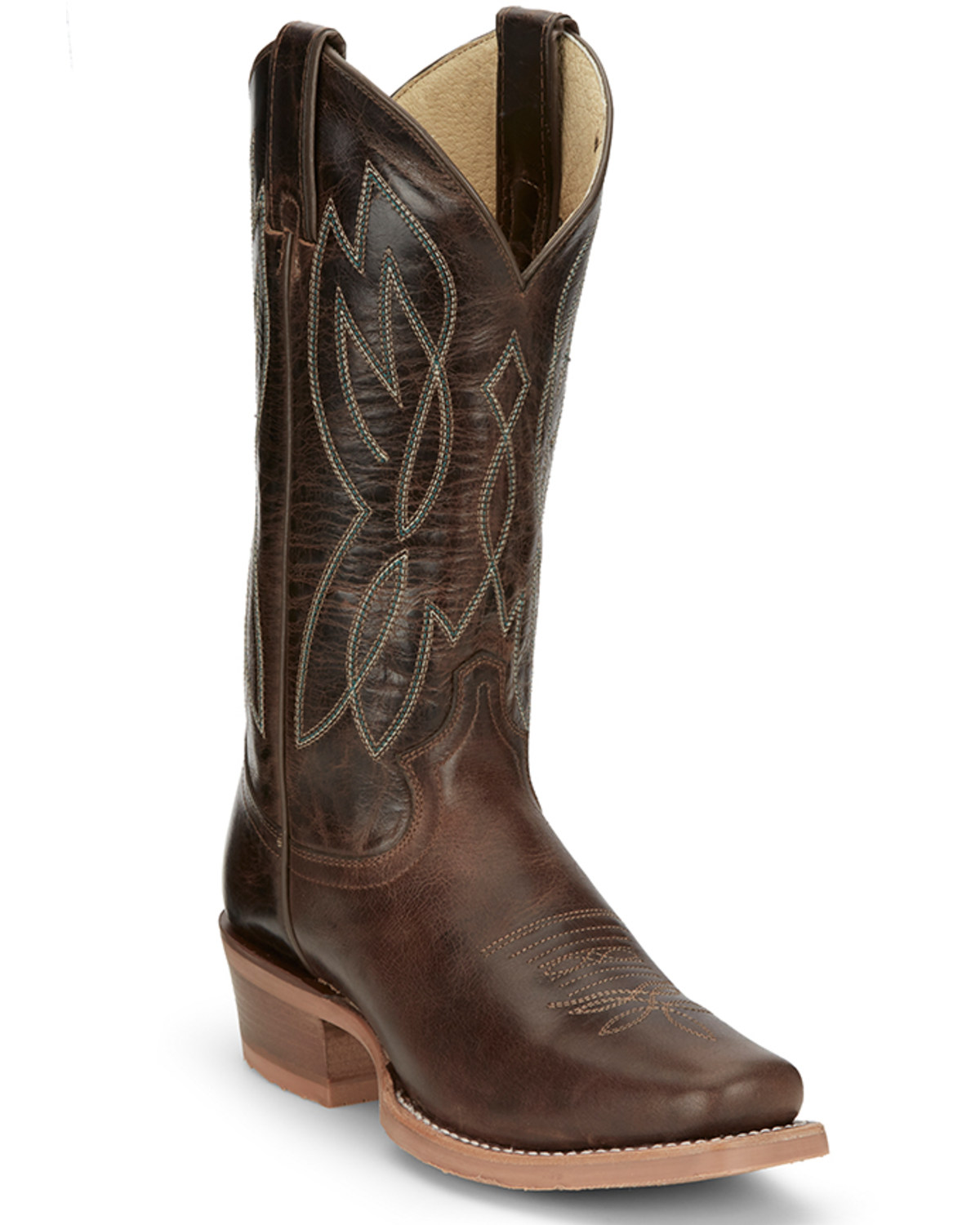 Justin Women's Mayberry Umber Western Boots - Square Toe