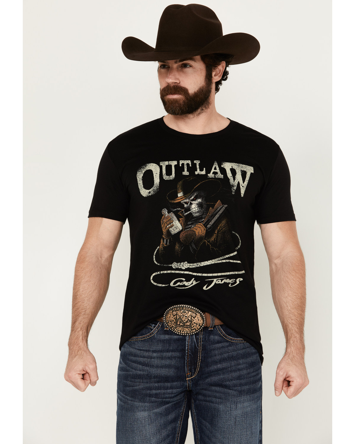 Cody James Men's Outlaw Short Sleeve Graphic T-Shirt