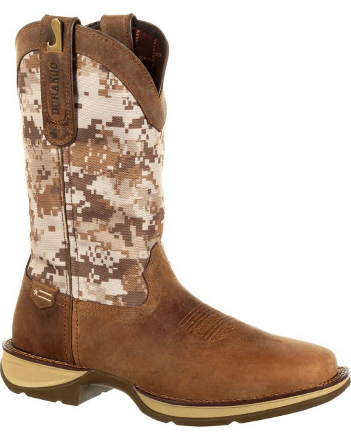 Rebel by Durango Men's Desert Camo Western Performance Boots - Square Toe