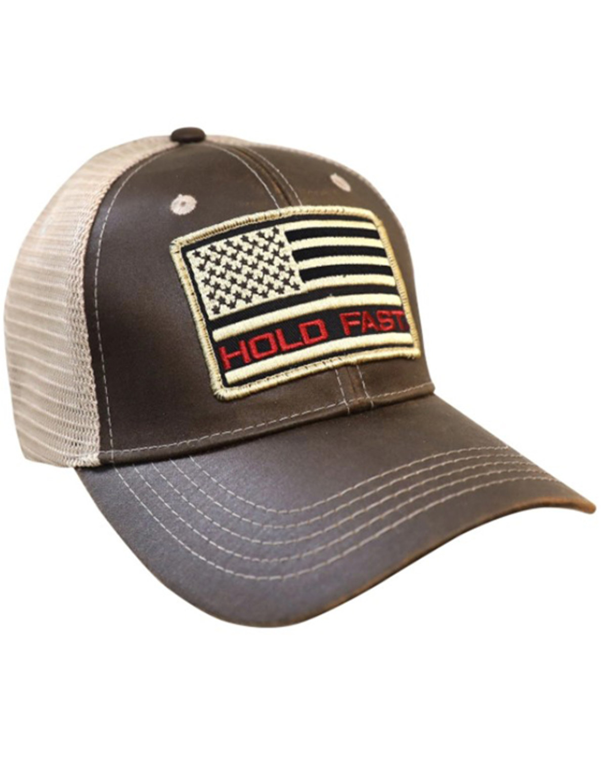 Kerusso Men's Hold Fast Flag Patch Mesh Back Baseball Cap