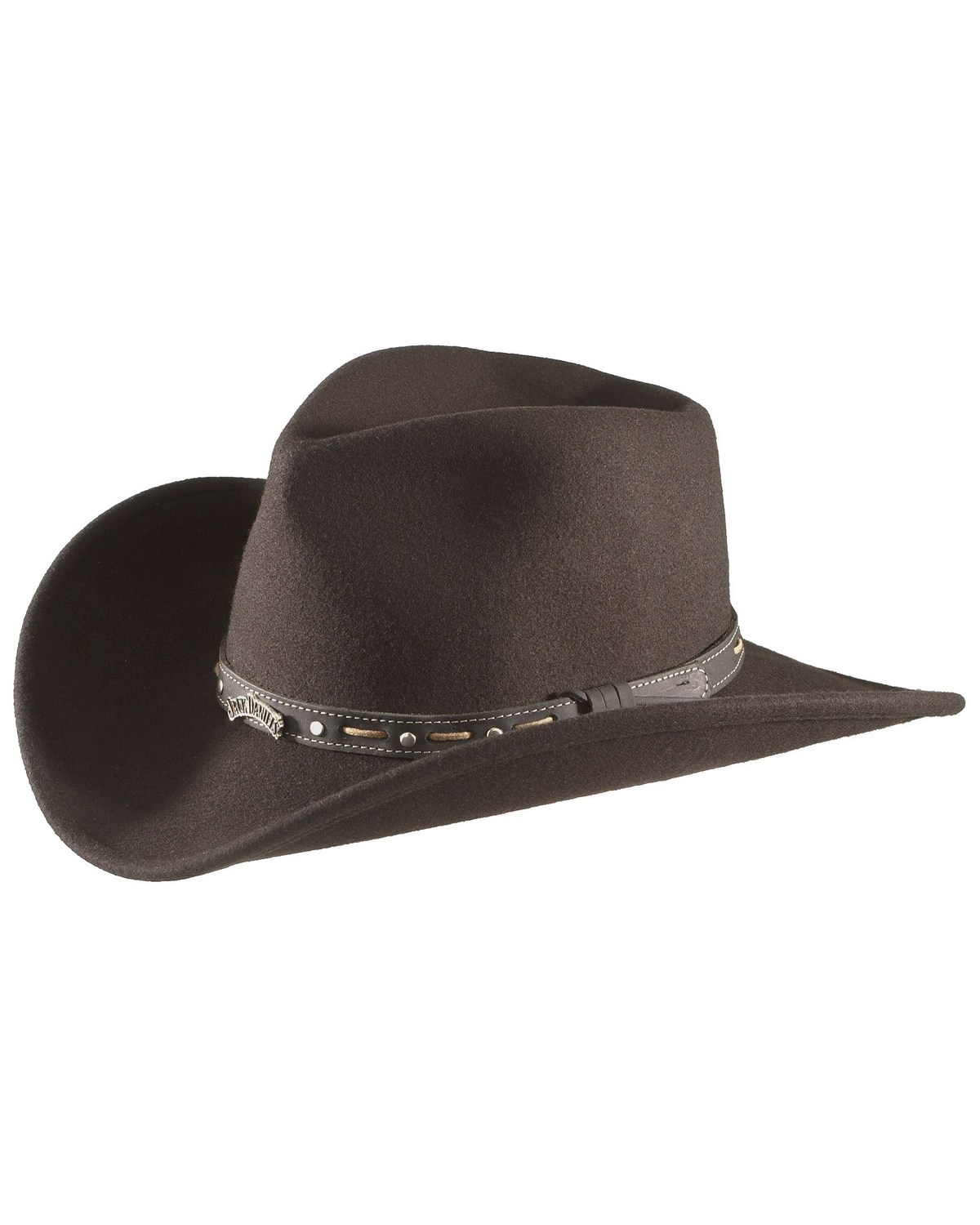 Jack Daniel's Men's Crushable Felt Western Fashion Hat