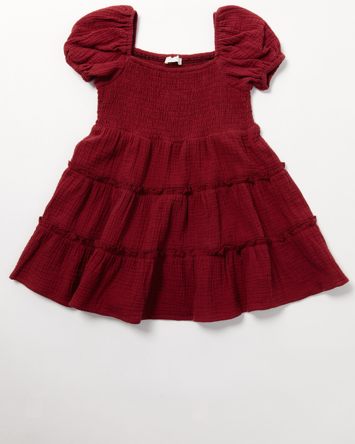Yura Toddler Girls' Puff Sleeve Ruffle Dress