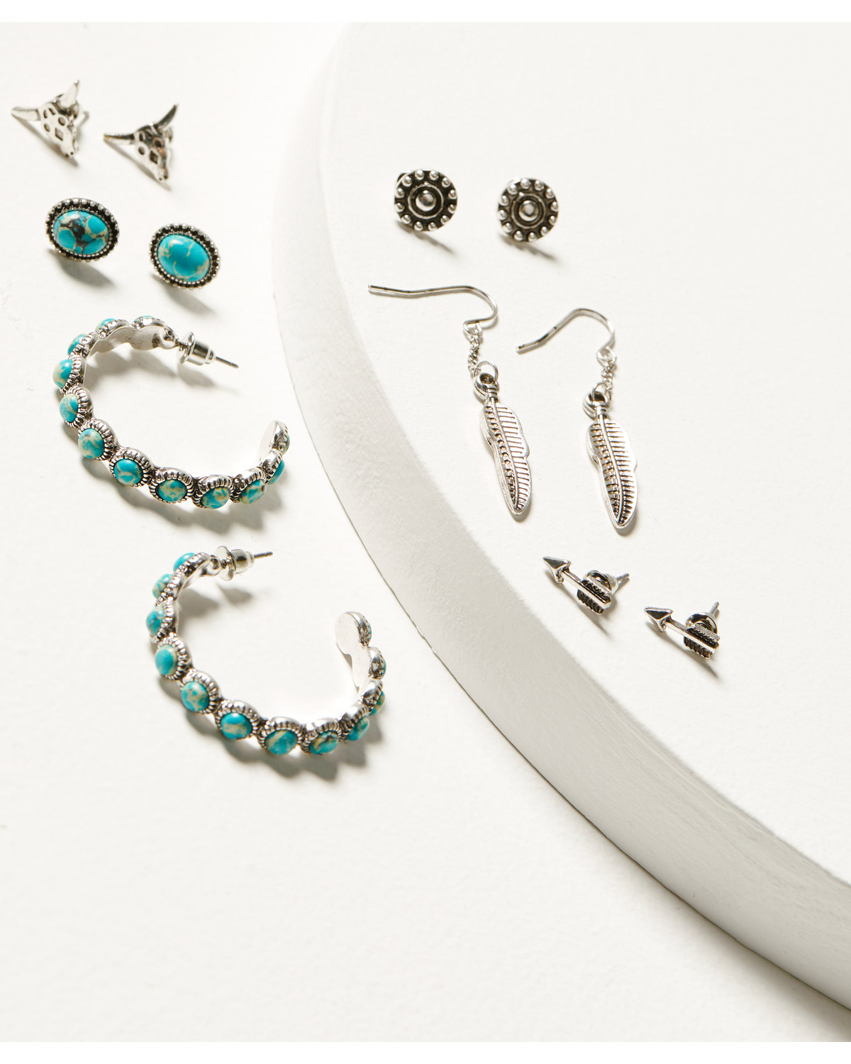 Shyanne Women's Moonbeam Turquoise Hoot Set - 6 Piece