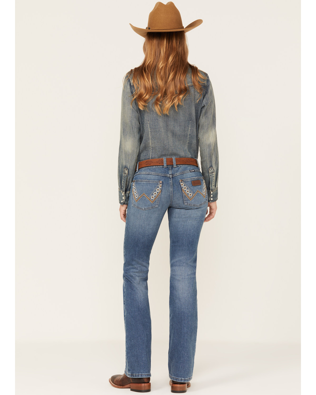 Wrangler Retro Women's Medium Wash Low Cut Sadie Bootcut Jeans