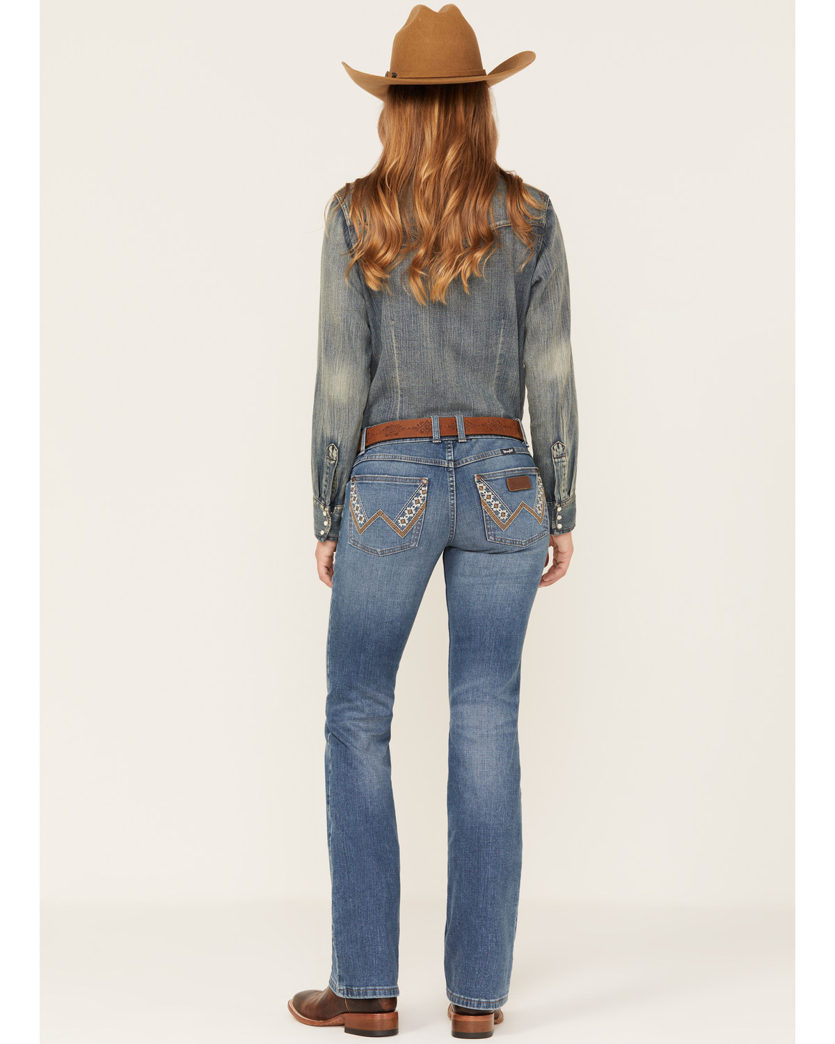 Wrangler Retro Women's Medium Wash Low Cut Sadie Bootcut Jeans