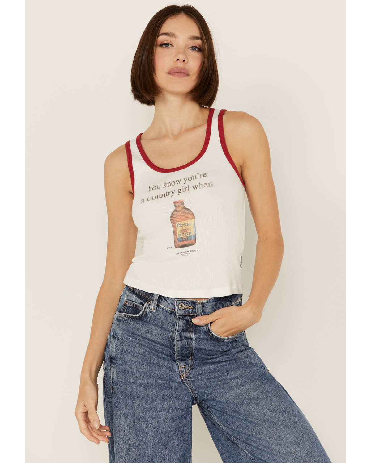 The Laundry Room Women's Country Girl Cropped Graphic Tank