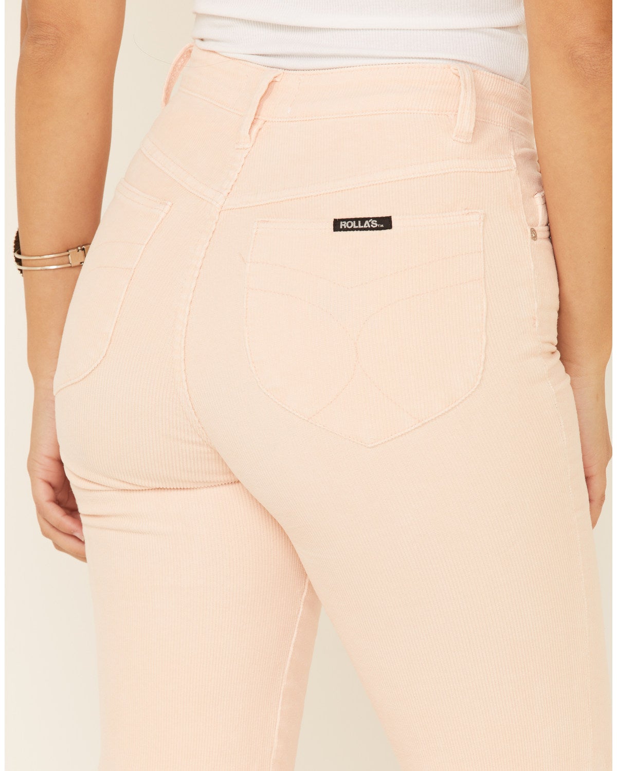 Rollas - Original Straight Pants in Pink Cordial Cord | Showpo