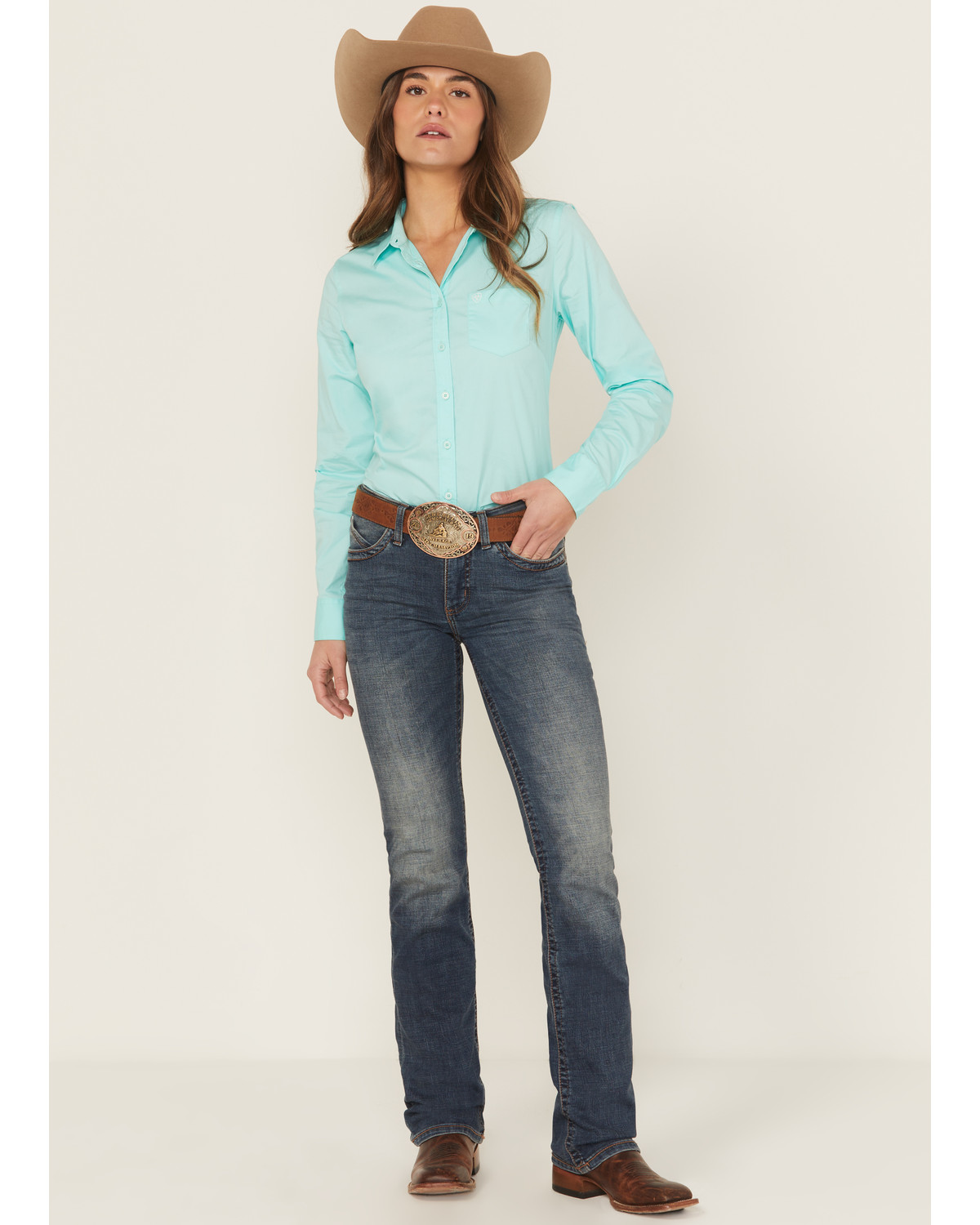 Womens wrangler riding jeans clearance