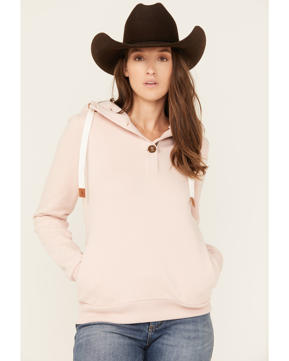 Wanakome Women's Jas Button-Down Hooded Pullover