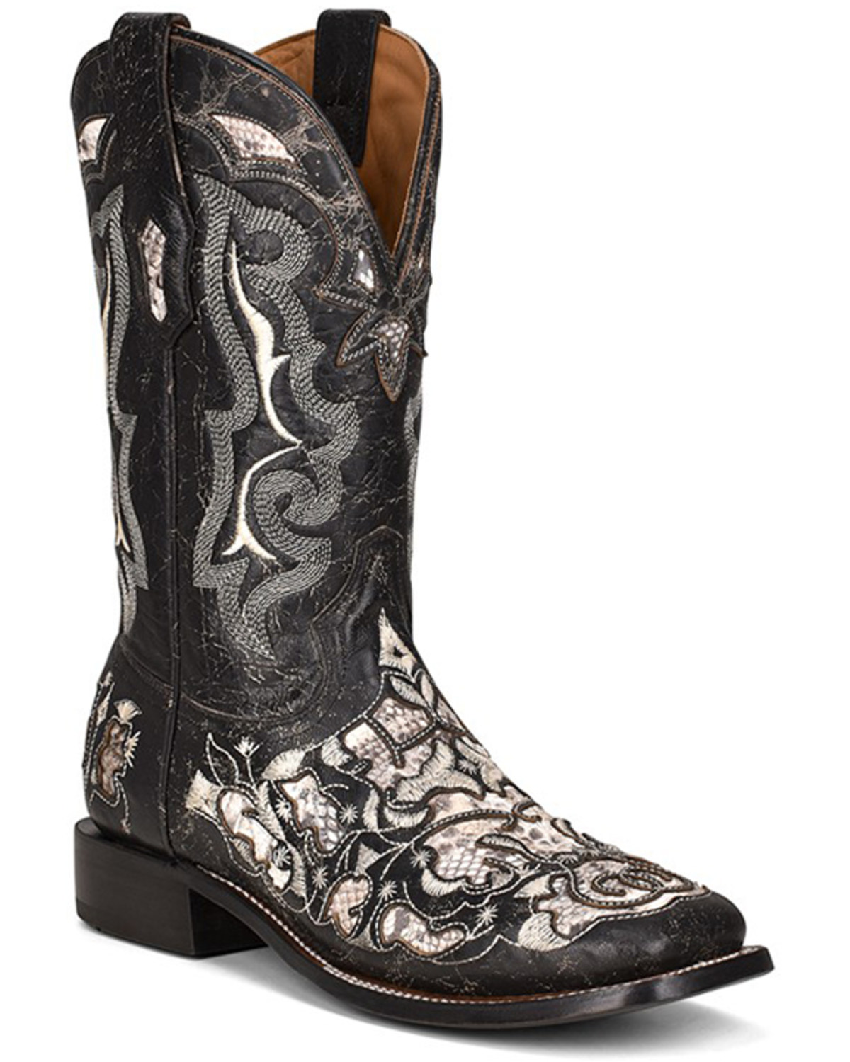 Corral Men's Exotic Python Skin Inlay Western Boots - Square Toe