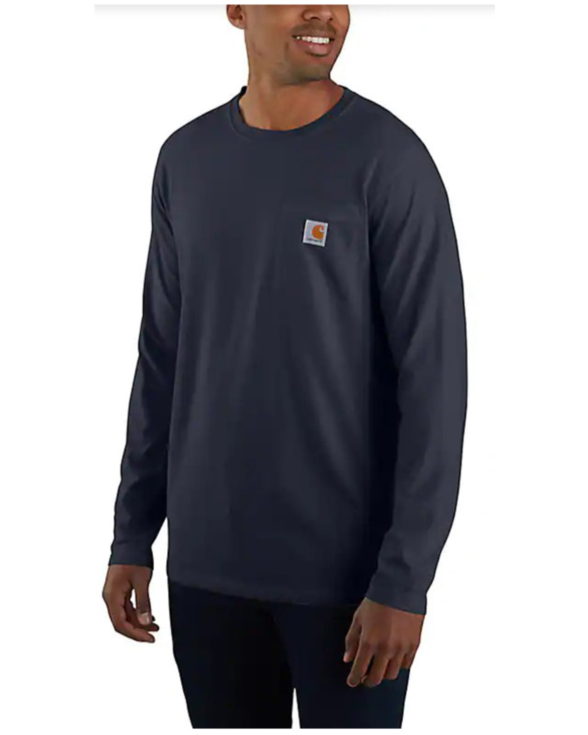 Carhartt Men's Force Relaxed Fit Midweight Long Sleeve Logo Pocket Work