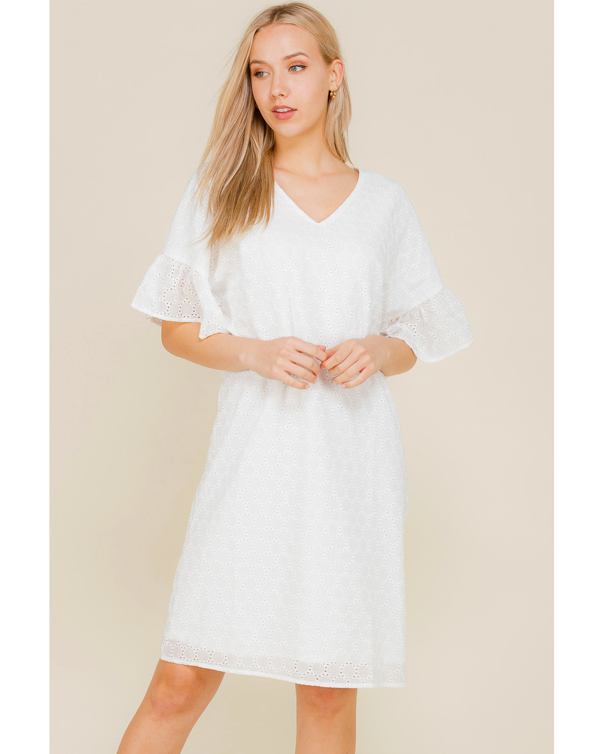 white eyelet