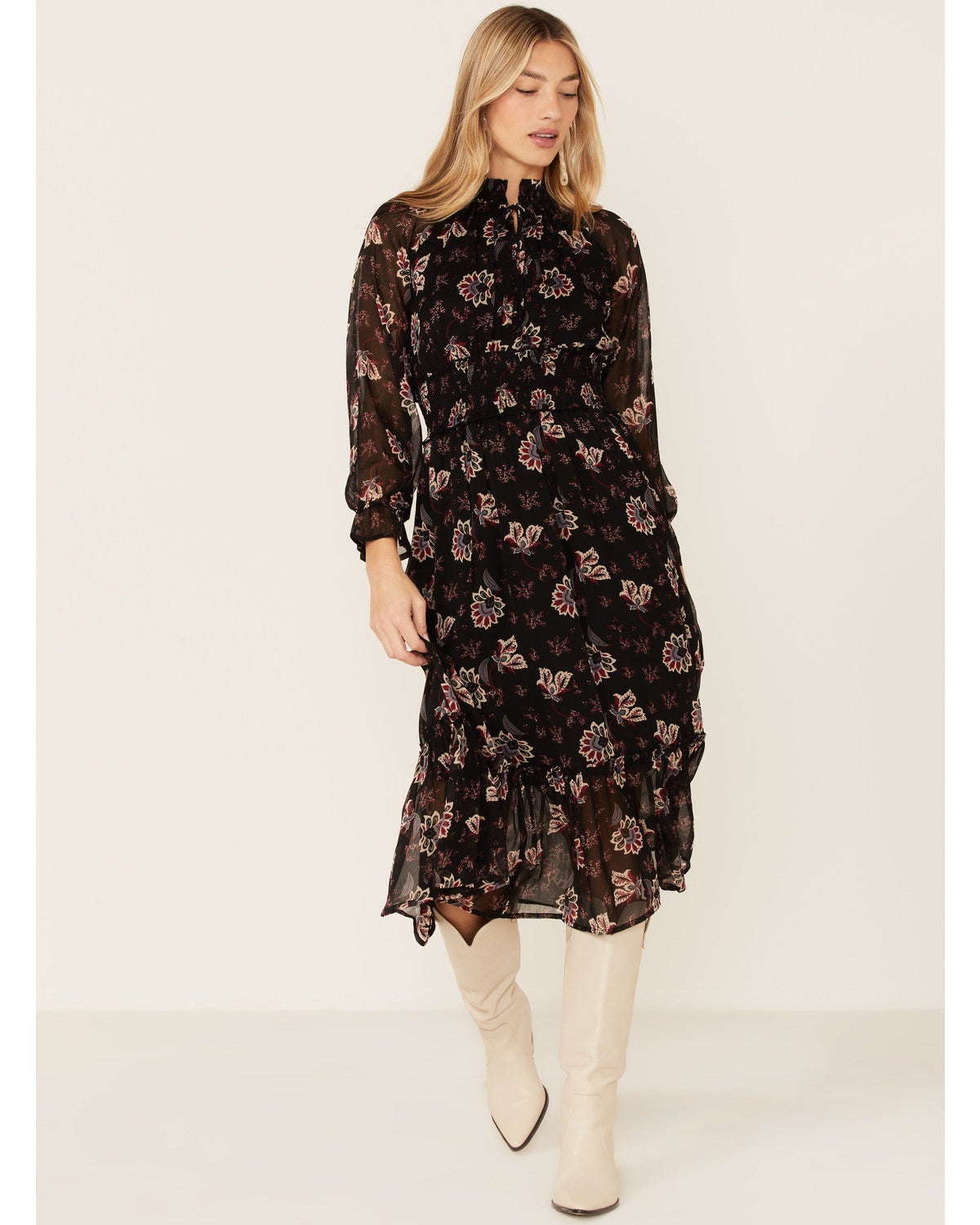 Patrons of Peace Women's Black Floral 