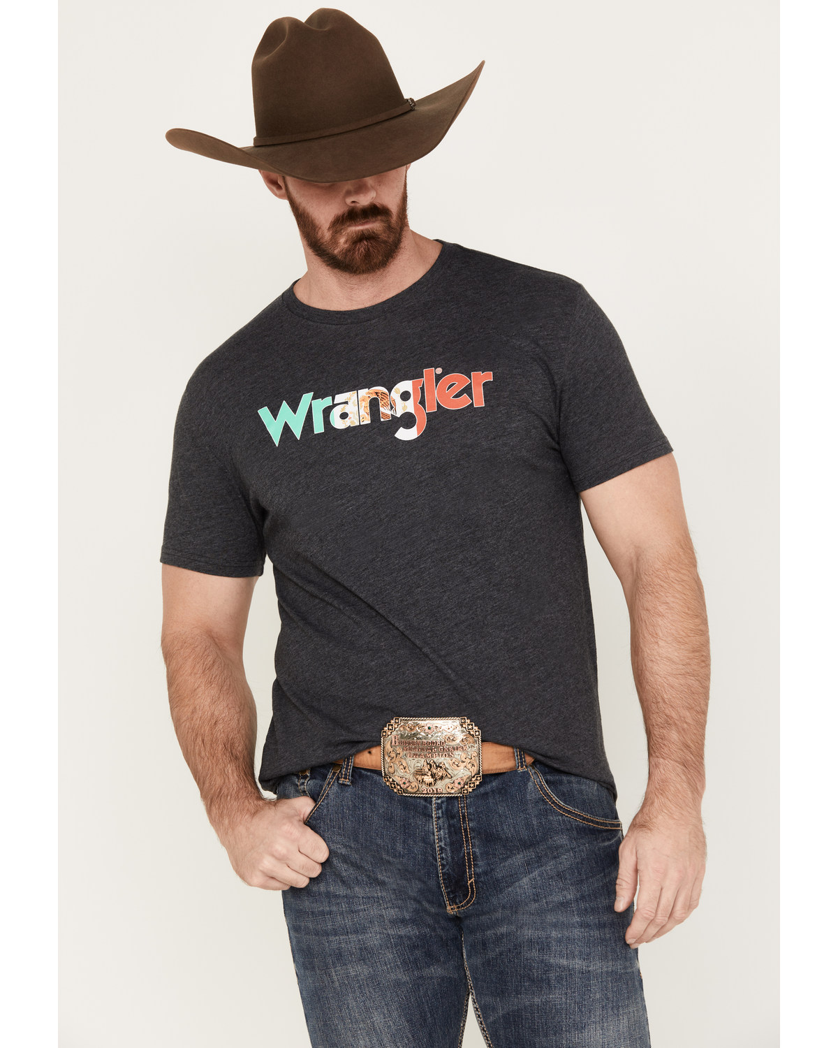 Wrangler Men's Mexico Flag Logo Short Sleeve Graphic T-Shirt
