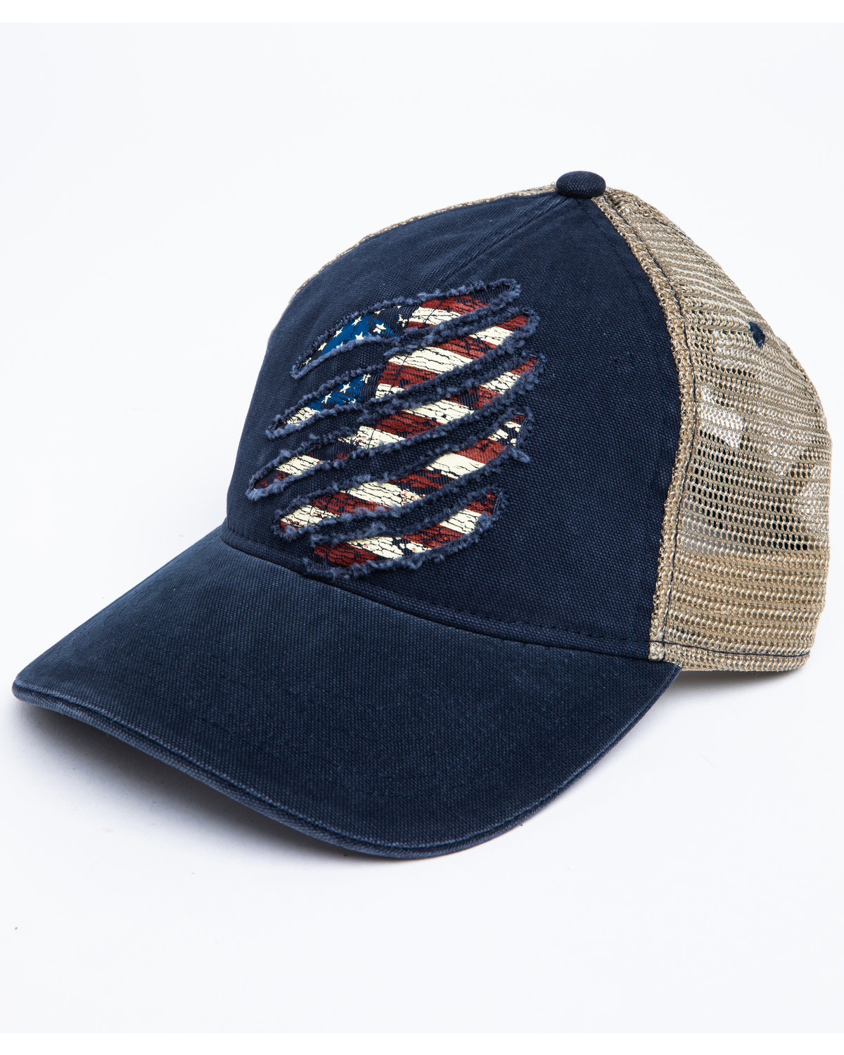 Cody James Men's Ripped Flag Mesh Ball Cap