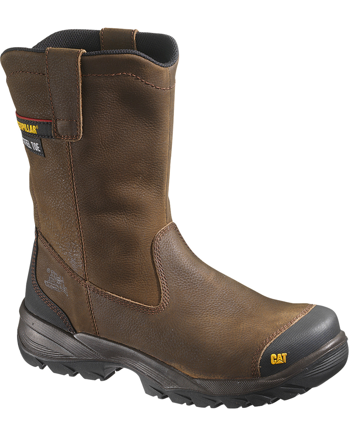 caterpillar steel toed boots