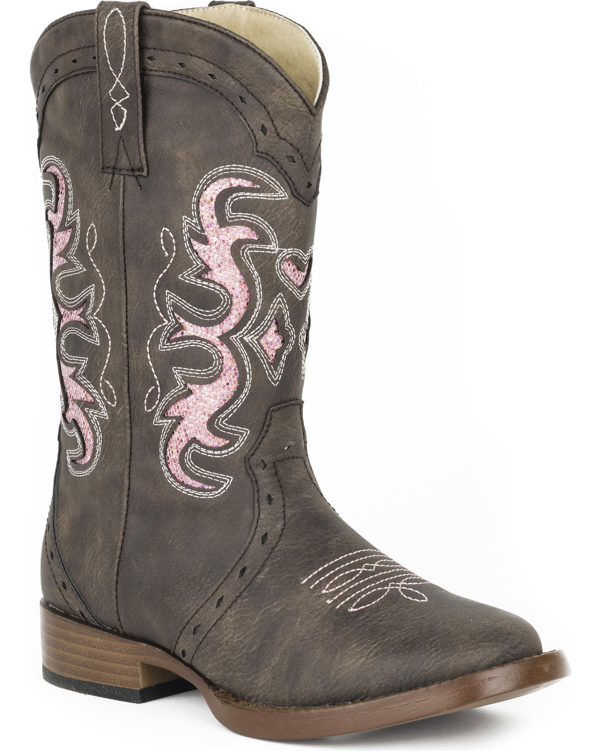 Roper Girls' Brown Lexi Western Boots - Square Toe | Boot Barn