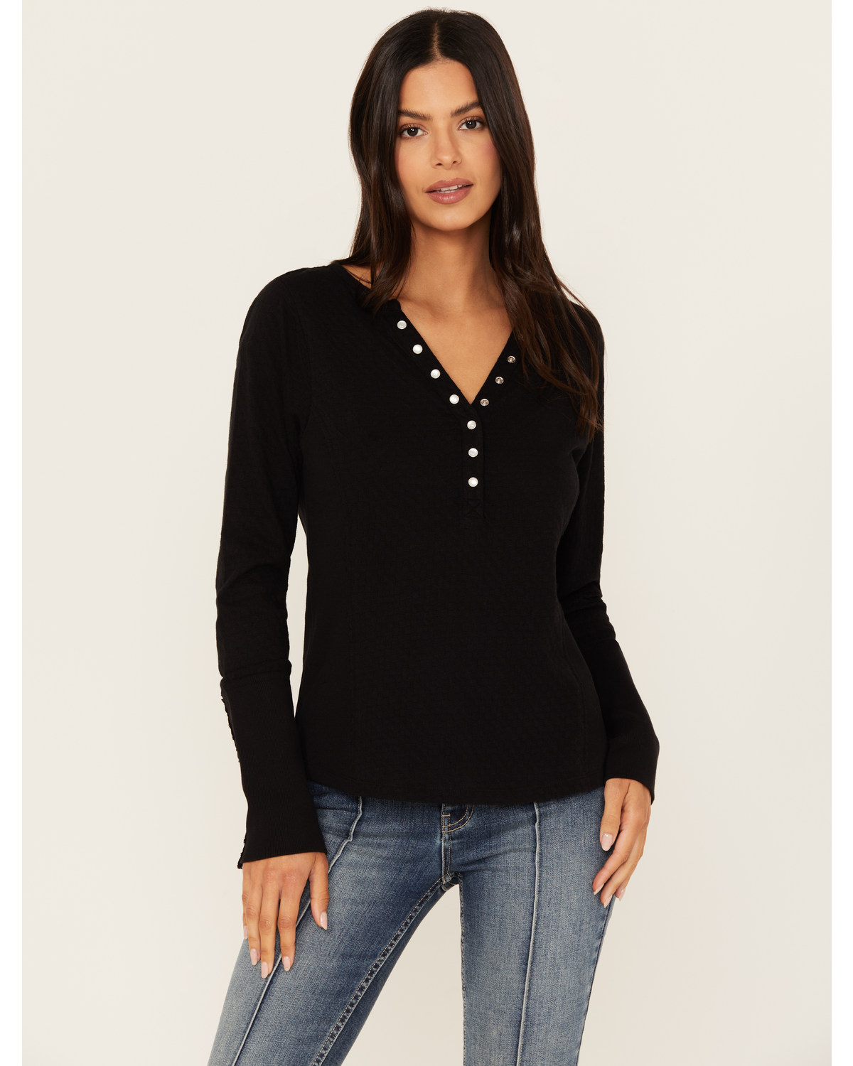 Idyllwind Women's Pearl Knit Henley Shirt