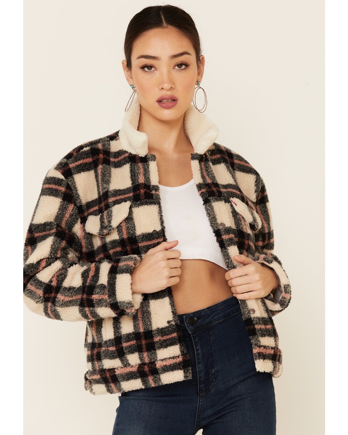 levis plaid trucker jacket
