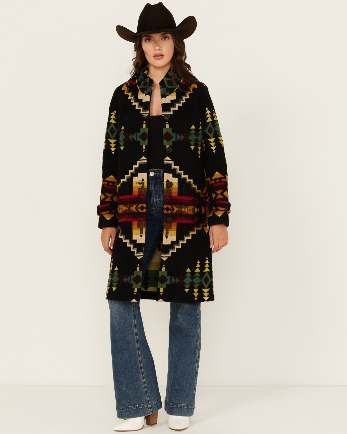 Pendleton Women's Printed Long Coat