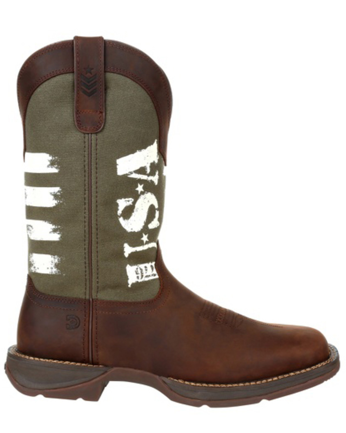 Durango Men's Army Green USA Western Boots Square Toe Boot Barn