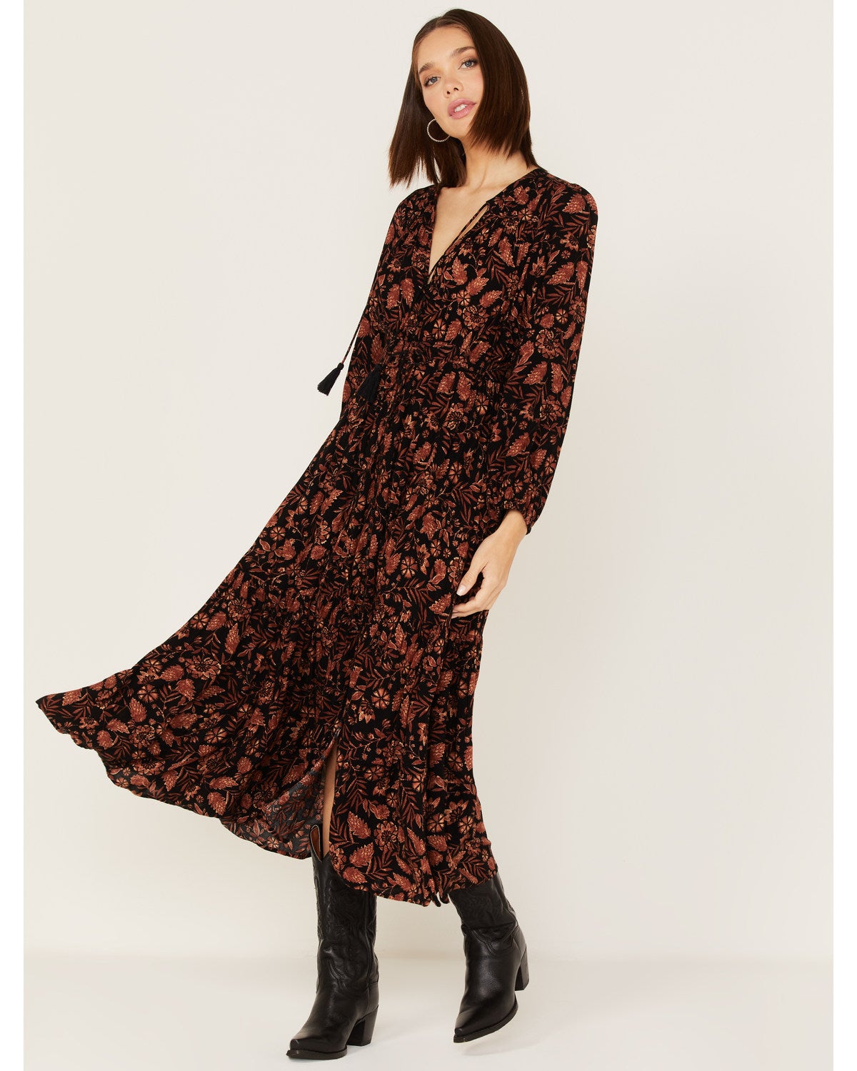Revel Women's Floral Print Long Sleeve 