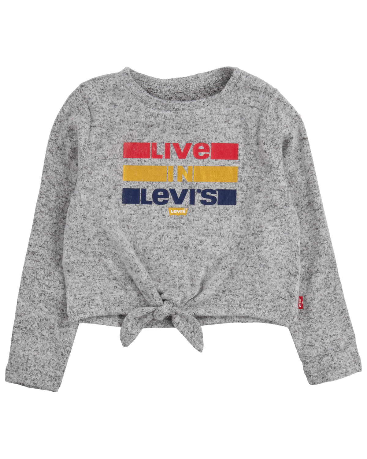 Levi's Toddler Girls' Live Graphic Tie-Front Long Sleeve Top