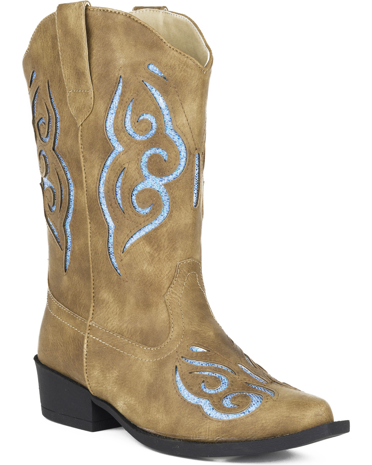 womens cowboy boots glitter