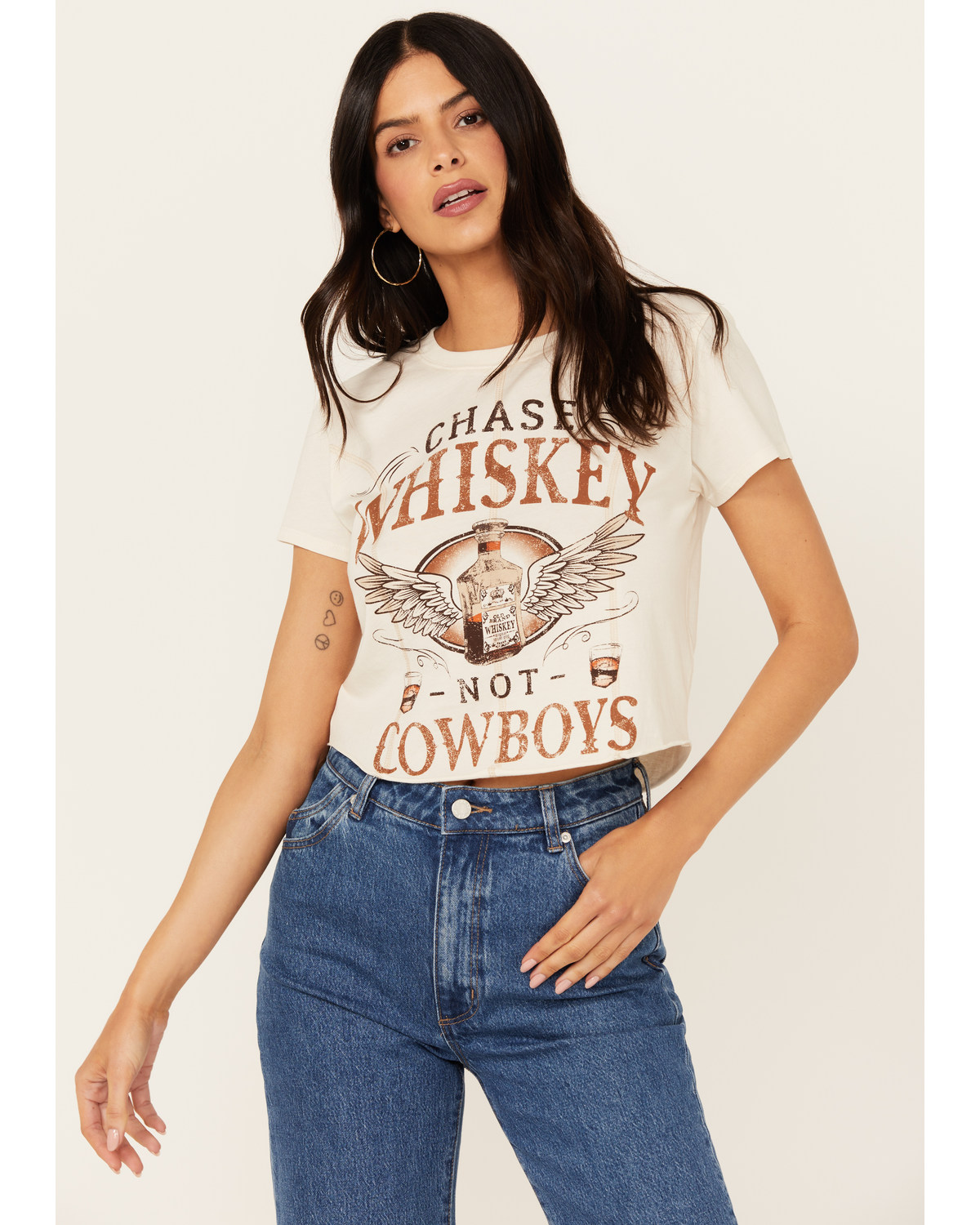 Shyanne Women's Chase Whiskey Not Cowboys Short Sleeve Graphic Tee