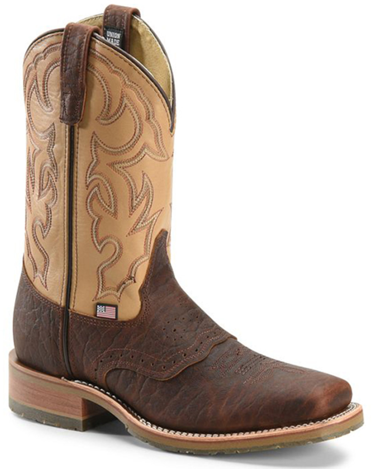 Double-H Men's Square Steel Toe Western Boots