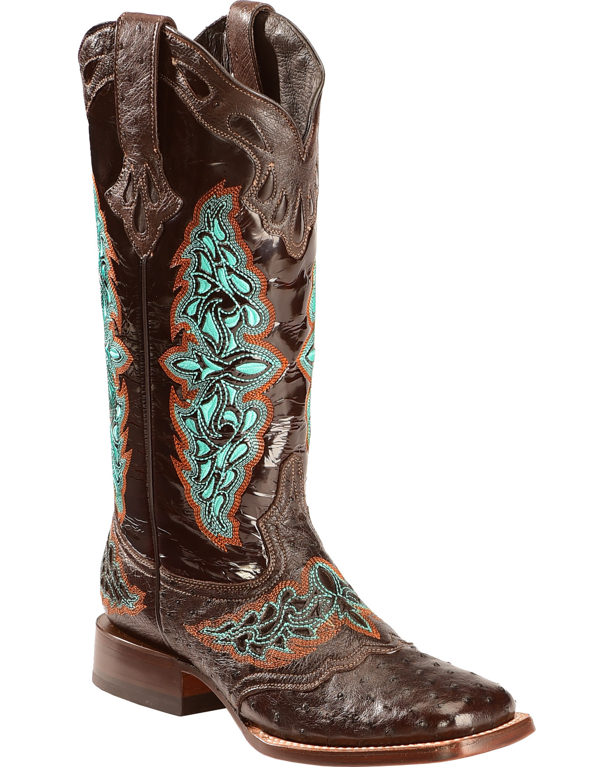 Lucchese Women&#39;s Amberlyn Full Quill Ostrich Exotic Boots | Boot Barn
