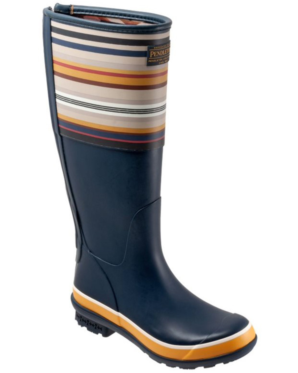 Pendleton Women's Bridger Stripe Tall Rain Boots - Round Toe