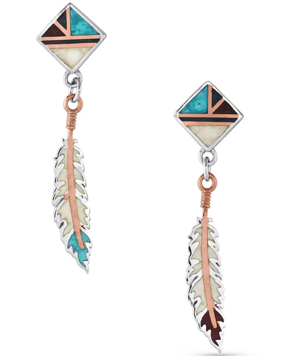 Montana Silversmiths Women's American Legends Feather Earrings