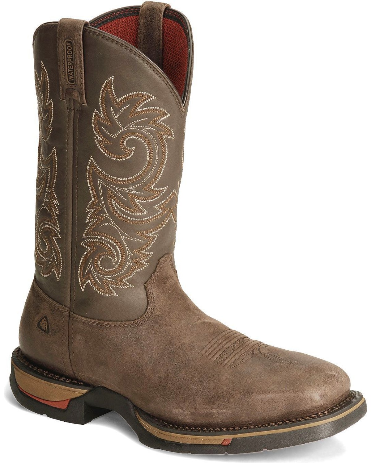rocky square toe cowboy boots