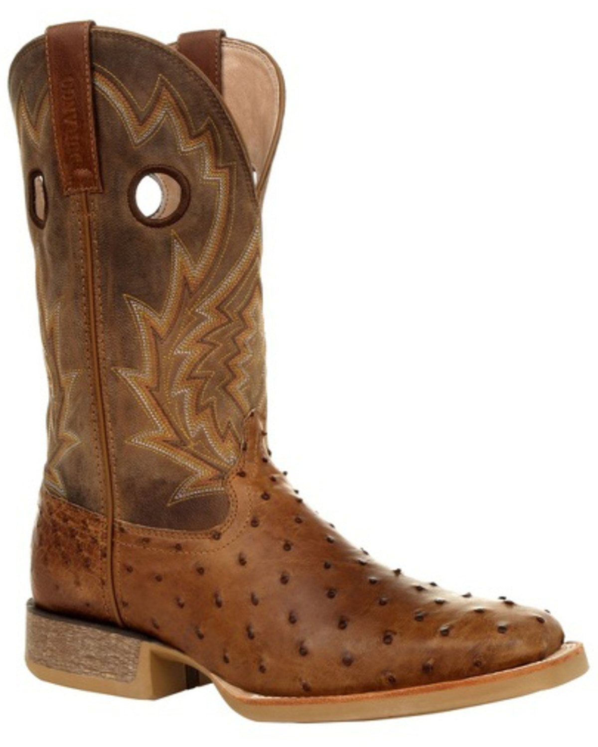 Durango Men's Rebel Full-Quill Ostrich Western Boots - Square Toe