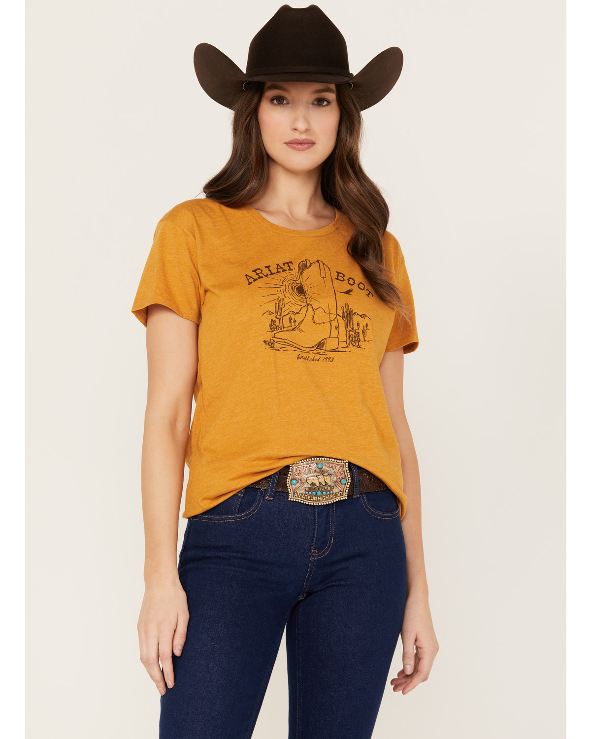 Ariat Women's Bootscape Short Sleeve Graphic Tee