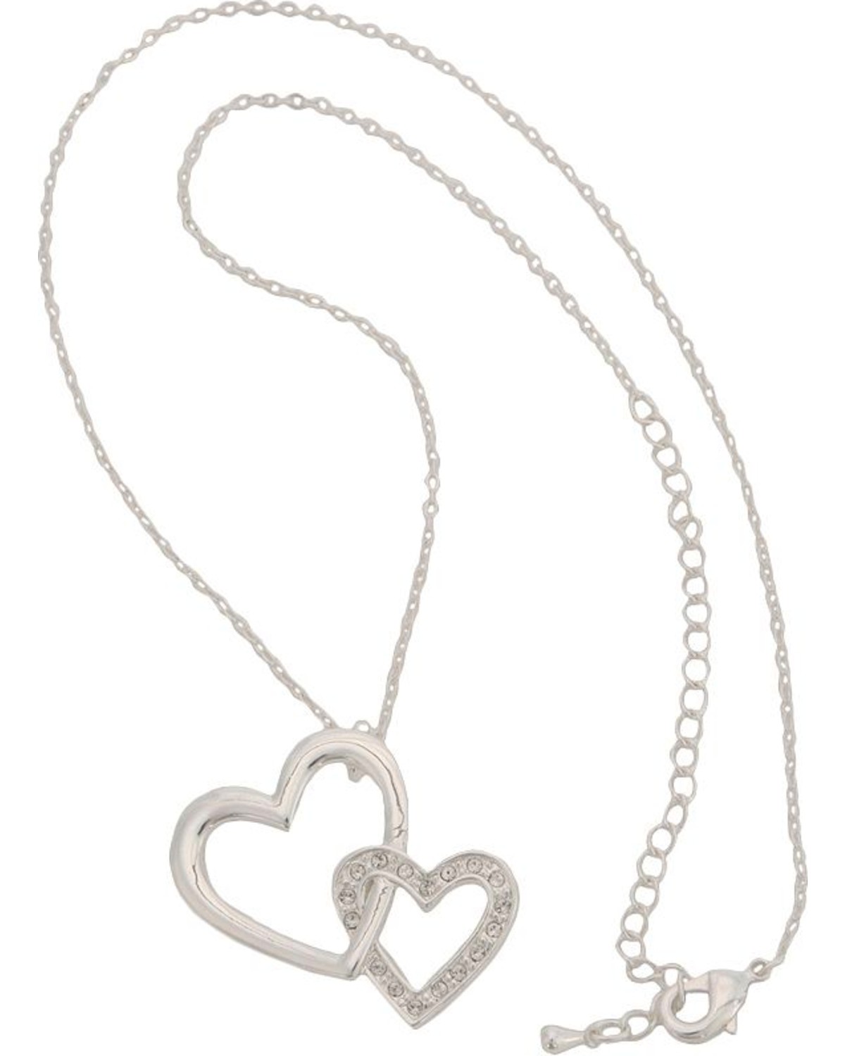 Montana Silversmiths Women's Double Heart Necklace