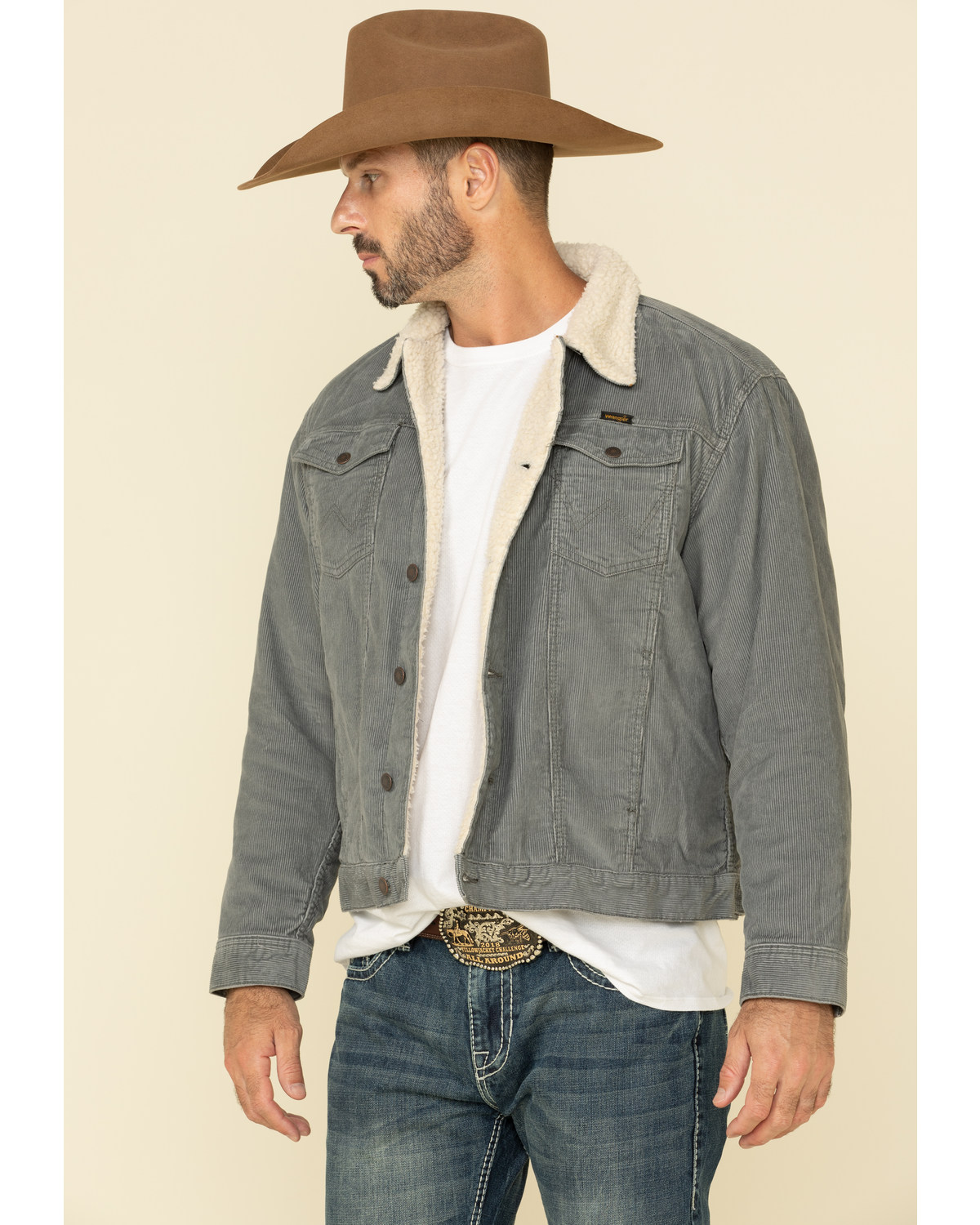 sherpa lined trucker jacket mens