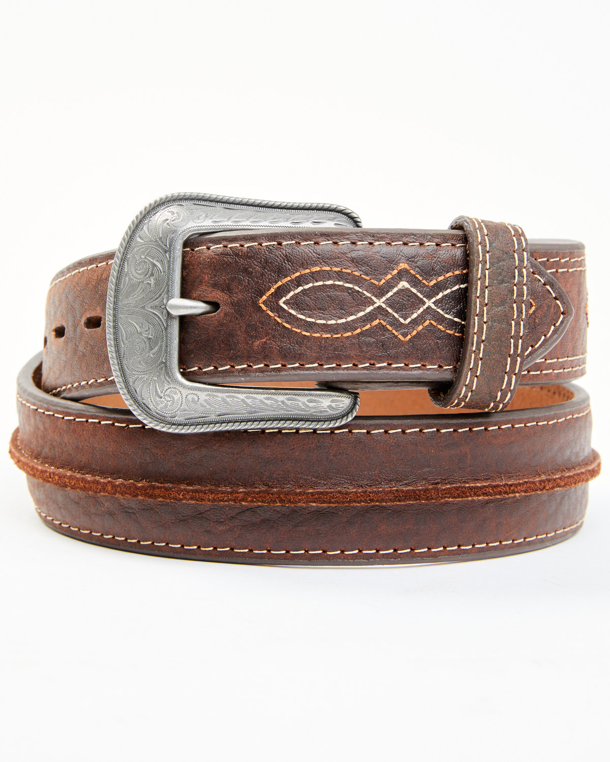 Cody James Men's Pebbled Leather Western Belt