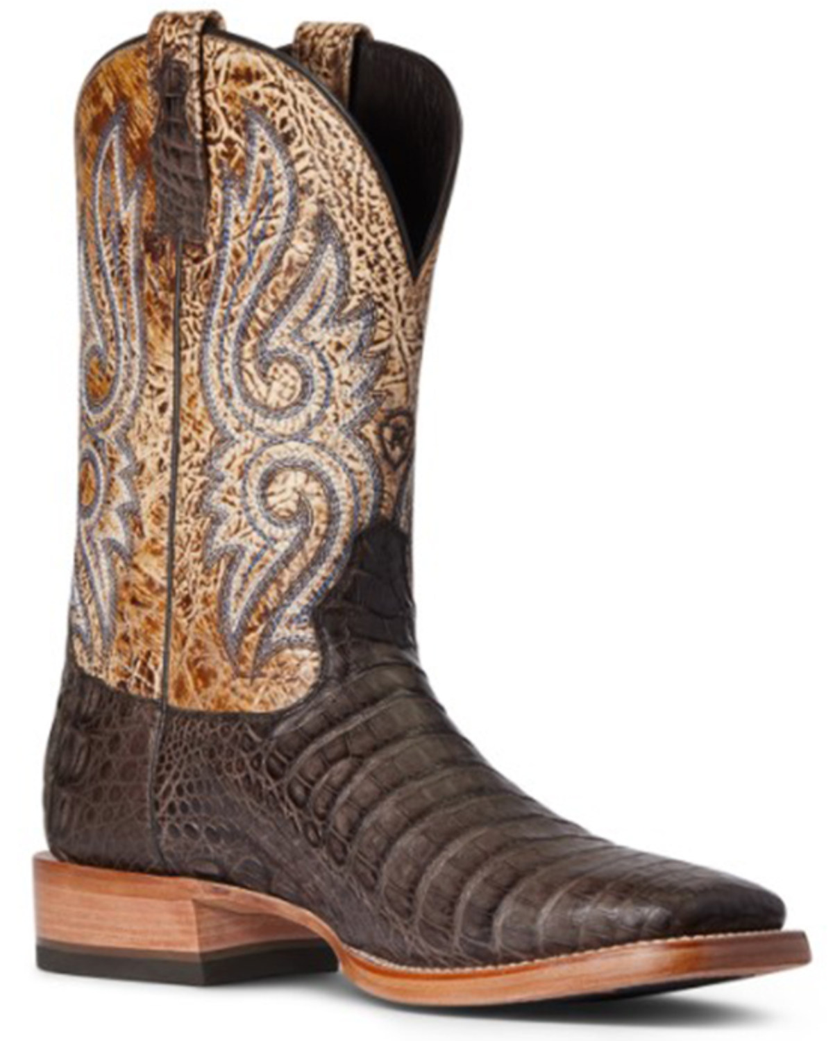 Ariat Men's Denton Exotic Caiman Belly Skin Western Boots