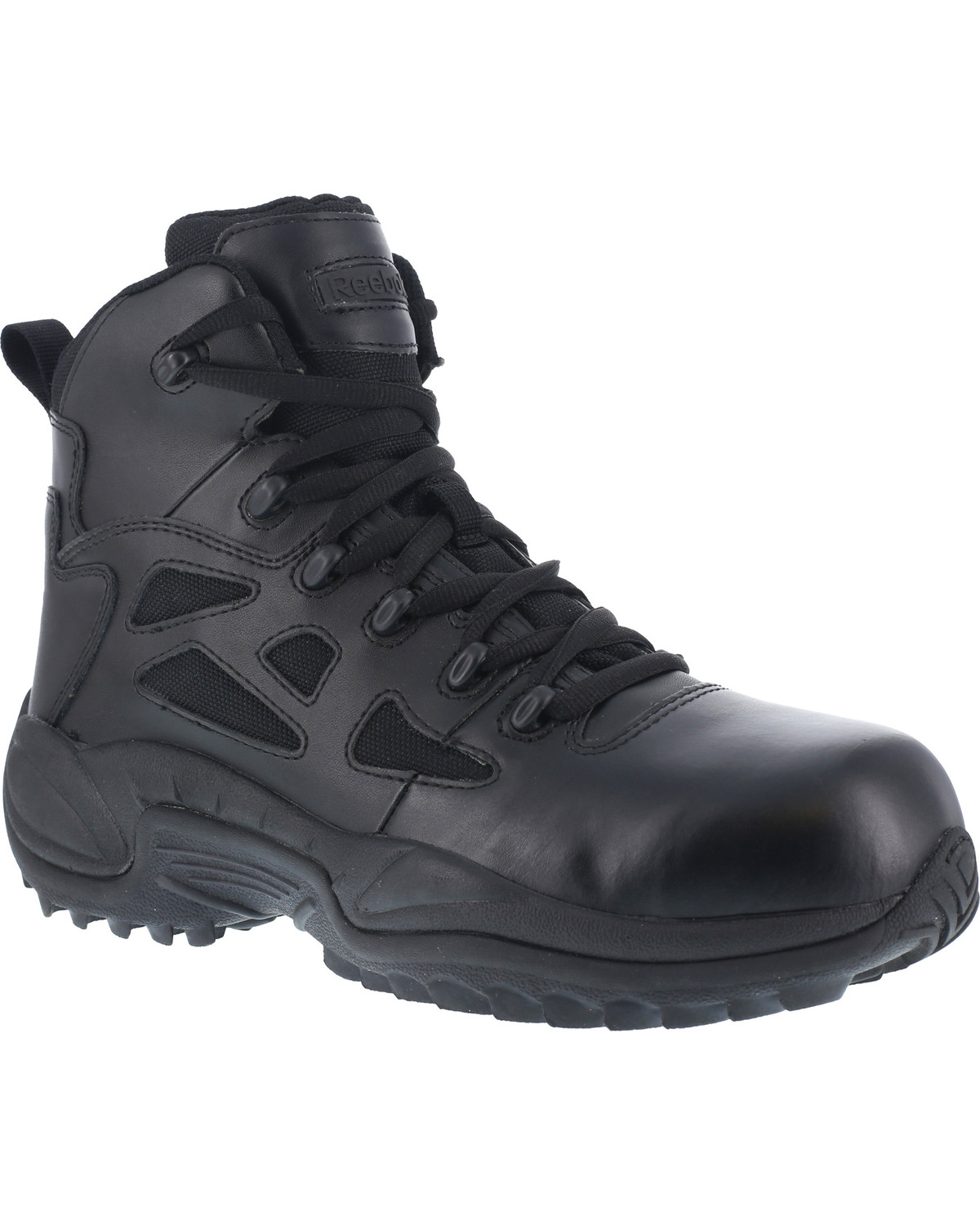 Reebok Men's Stealth 6" Lace-Up Side Zip Work Boots - Composite Toe