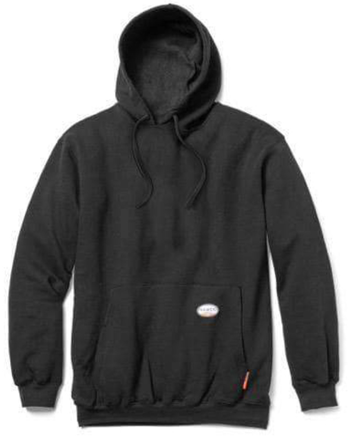 Rasco Men's Flame Resistant Black Hooded Work Sweatshirt