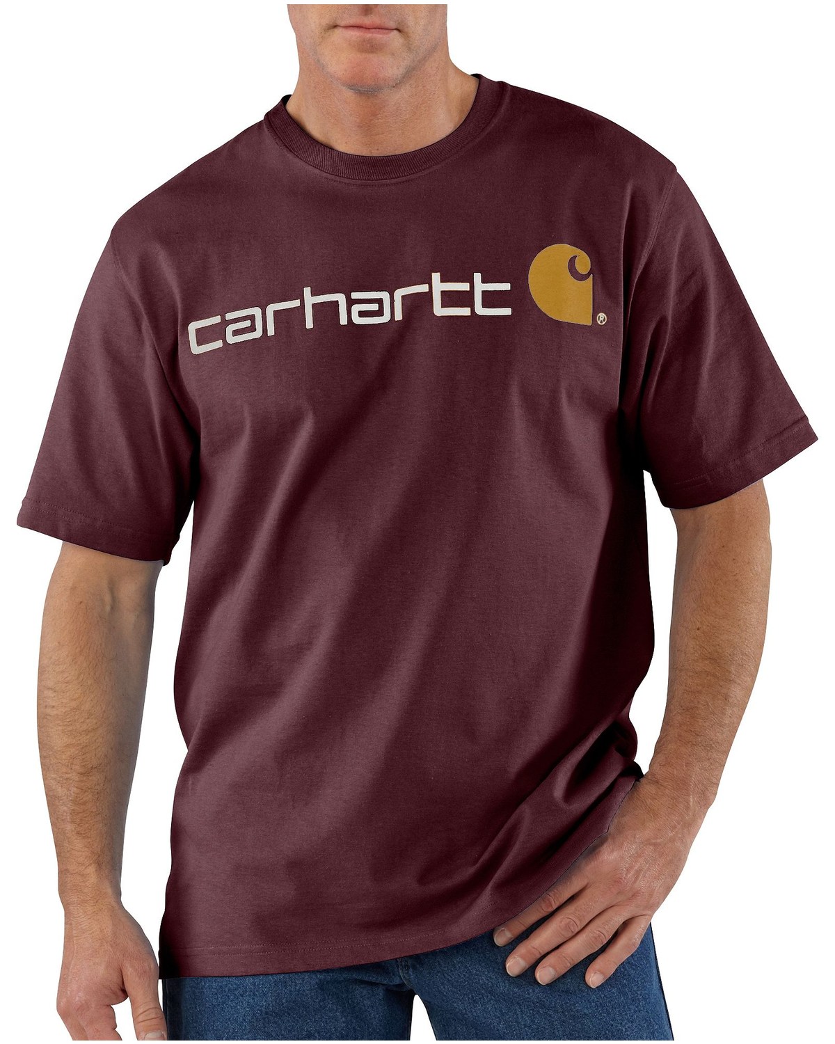 Carhartt Men's Signature Logo Graphic Short Sleeve Work T-Shirt