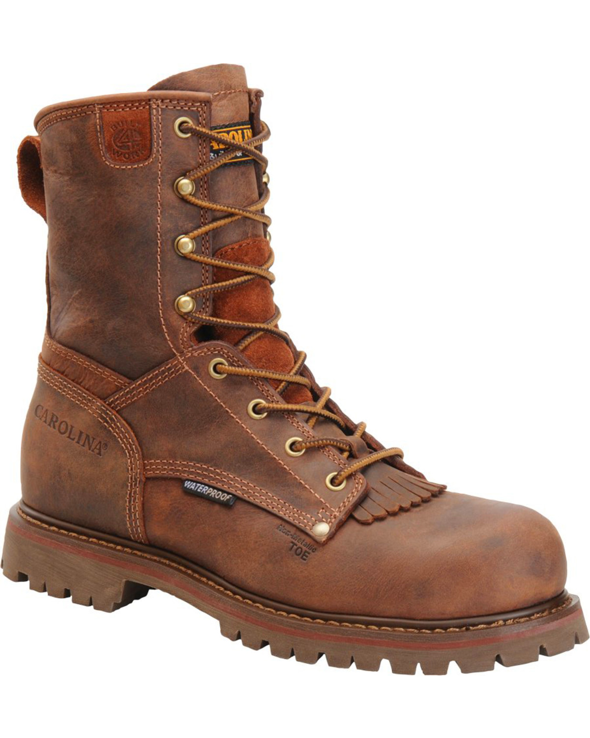 Carolina Shoe 599 6" Work Boot 11-1/2,D acier marron pr 