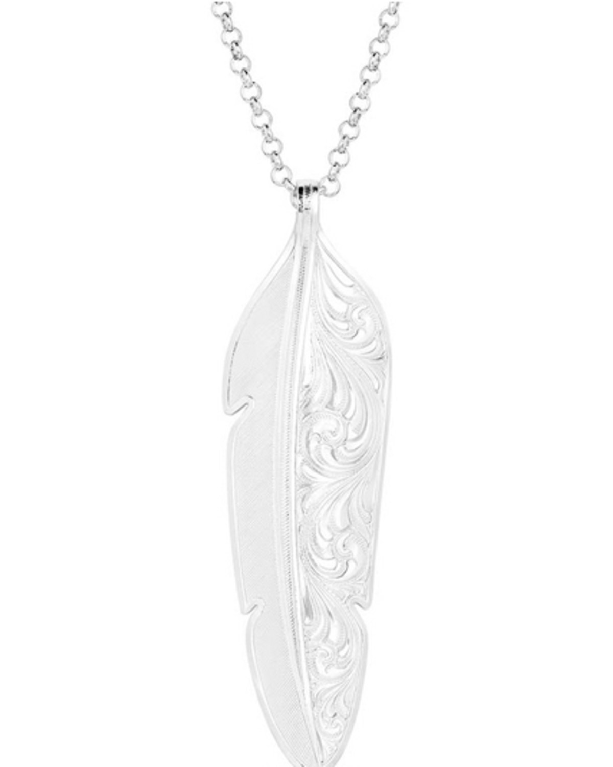 Montana Silversmiths Women's Love You More Feather Necklace