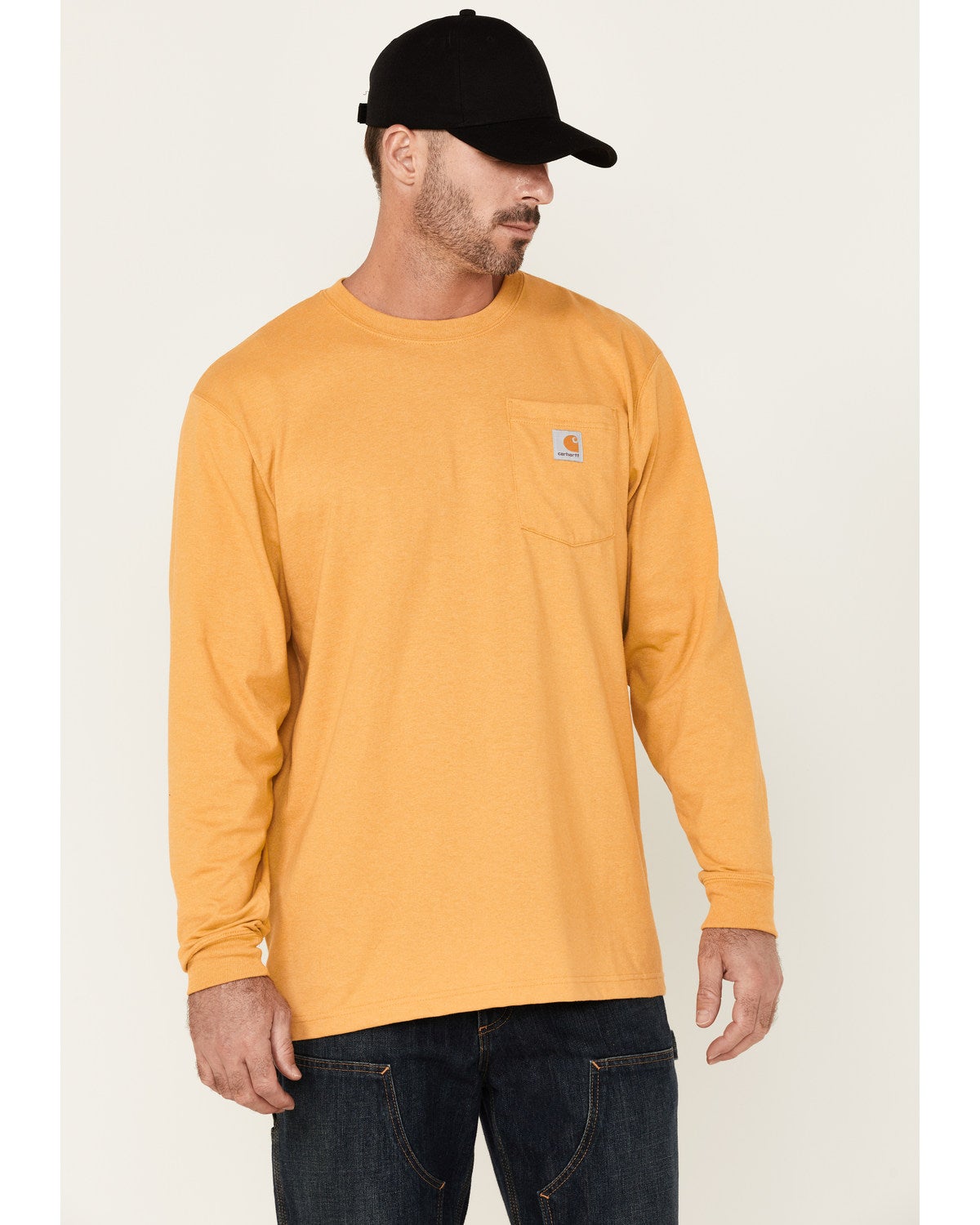 Carhartt Men's Solid Yellow Long Sleeve 
